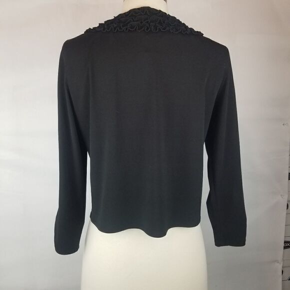 Black Little Cropped Polyester/Nylon Cardigan. Size S. - Picture 10 of 14